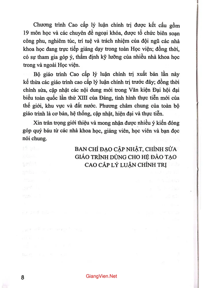 Trang 3 - Ảnh minh họa nội dung sách Giáo trình văn hóa và phát triển. Dùng cho hệ đào tạo cao cấp lý luận chính trị