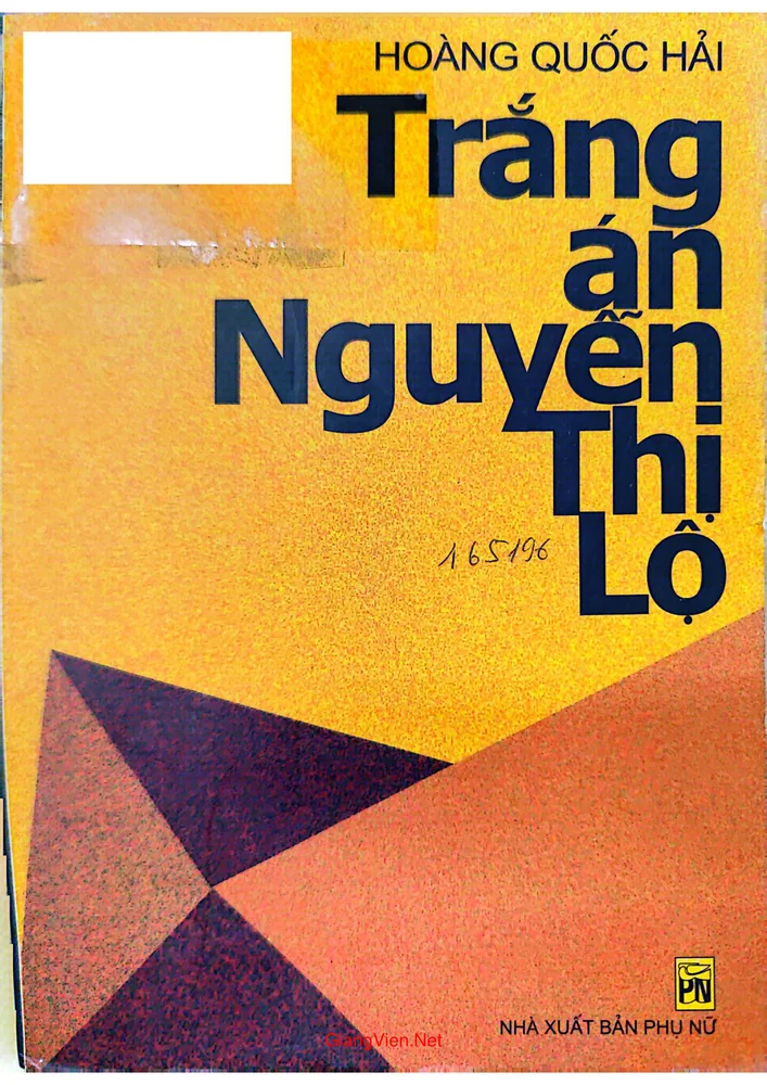Ảnh bìa của Trắng án Nguyễn Thị Lộ
