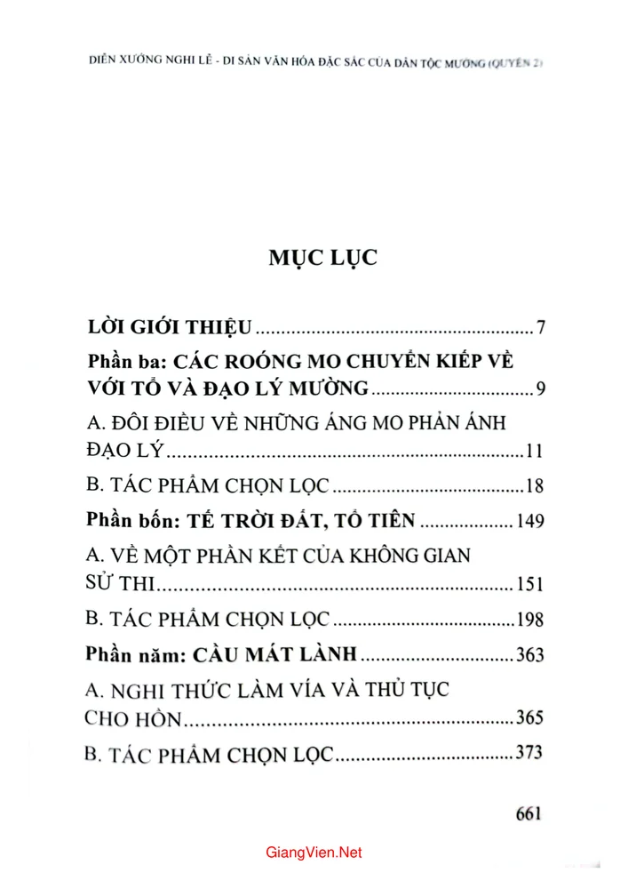 Trang bìa chính thức sách Diễn xướng nghi lễ di sản văn hóa đặc sắc của dân tộc Mường quyển 2