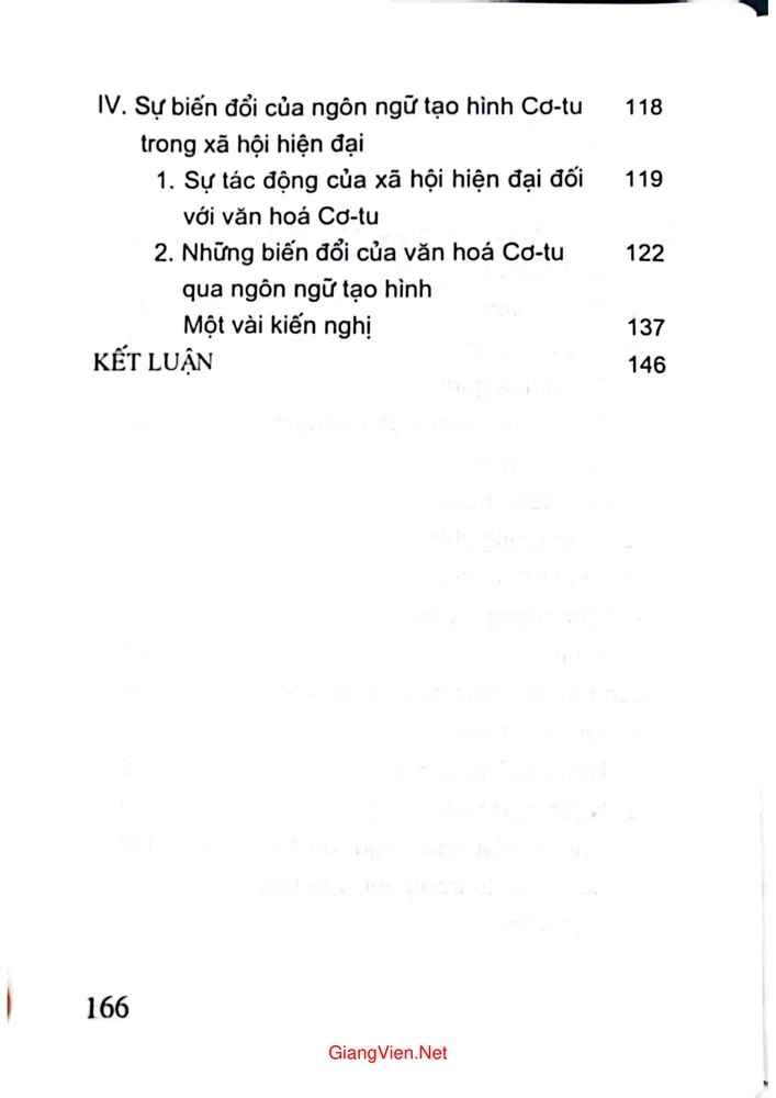 Mục lục chi tiết trang 2 sách Nhà Gươi của người Cơ tu