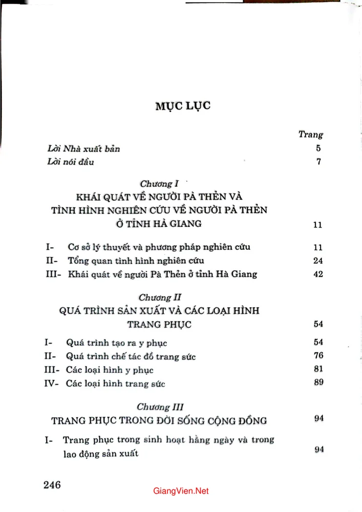 Trang 1 - Ảnh minh họa nội dung sách Trang phục của người Pà Thẻn ở tỉnh Hà Giang