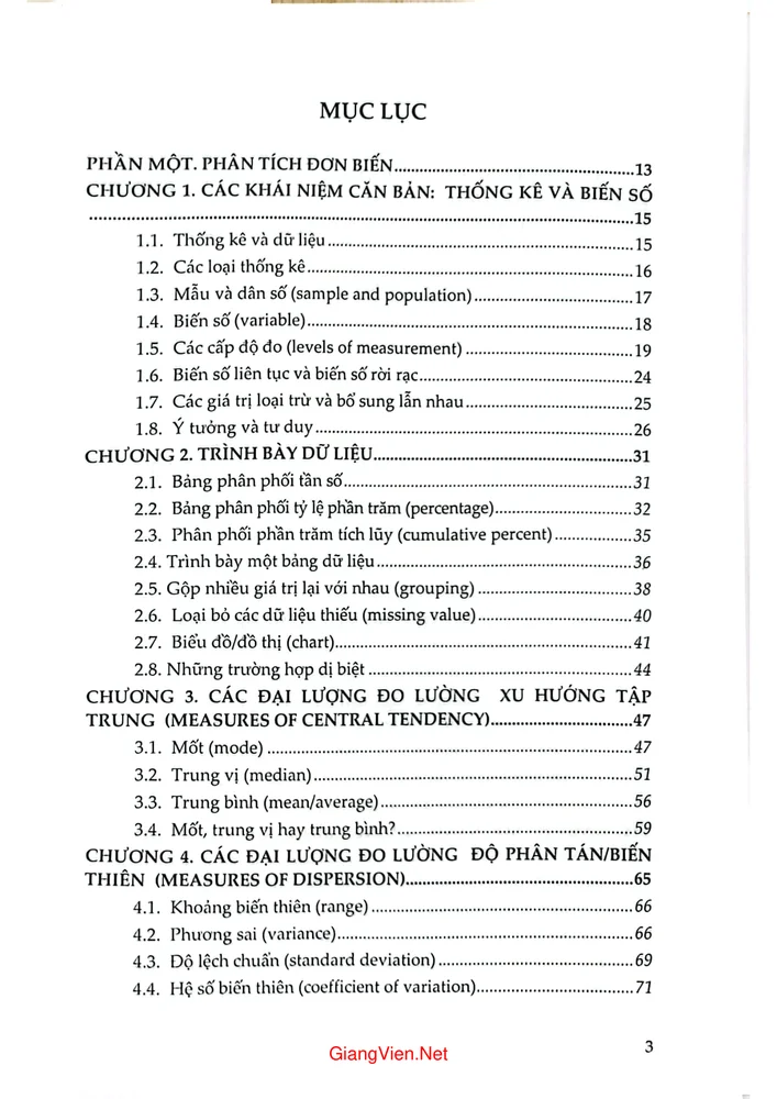 Trang 1 - Ảnh minh họa nội dung sách Phương pháp thống kê trong nghiên cứu xã hội
