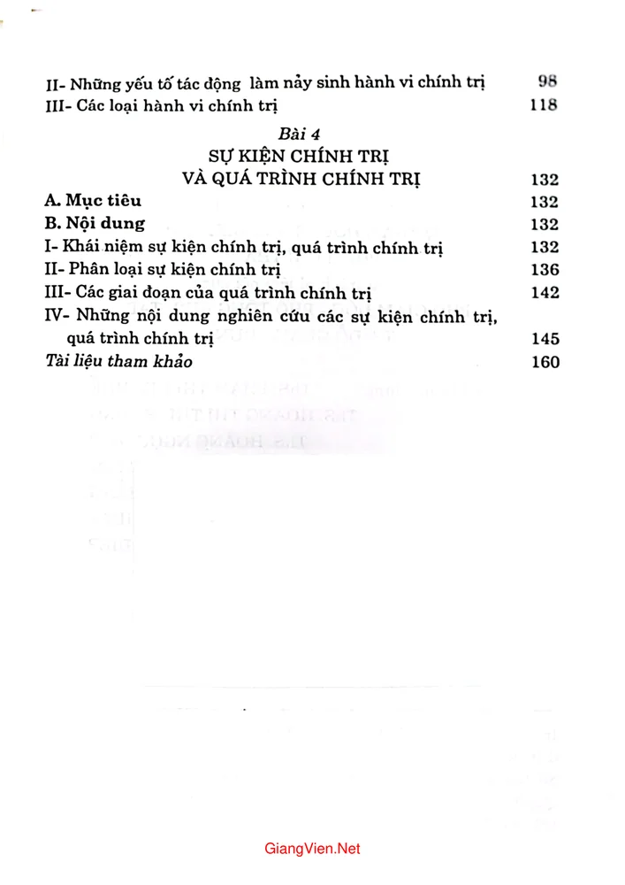 Trang 2 - Ảnh minh họa nội dung sách Giáo trình xã hội học chính trị