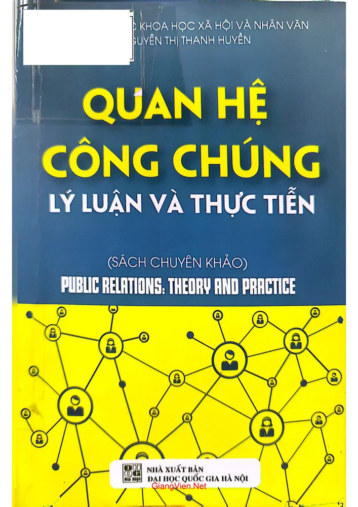 Ảnh bìa của Quan hệ công chúng lý luận và thực tiễn