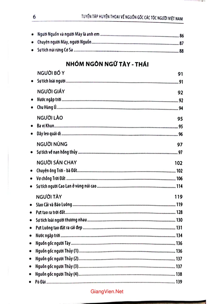 Trang 2 - Ảnh minh họa nội dung sách Tuyển tập huyền thoại về nguồn gốc các tộc người Việt Nam