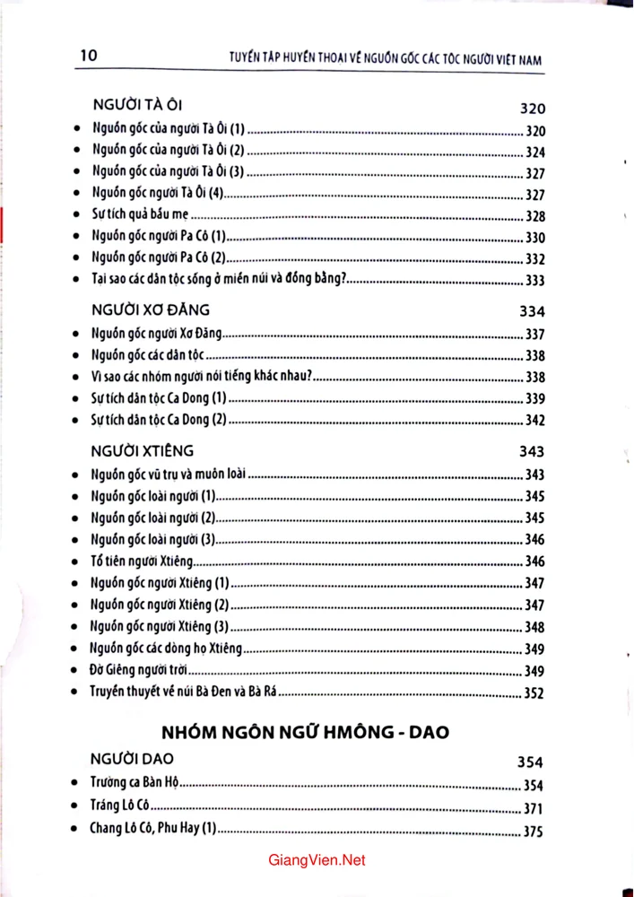 Trang 6 - Ảnh minh họa nội dung sách Tuyển tập huyền thoại về nguồn gốc các tộc người Việt Nam