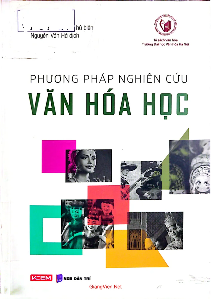 Ảnh bìa của Phương pháp nghiên cứu Văn hóa học