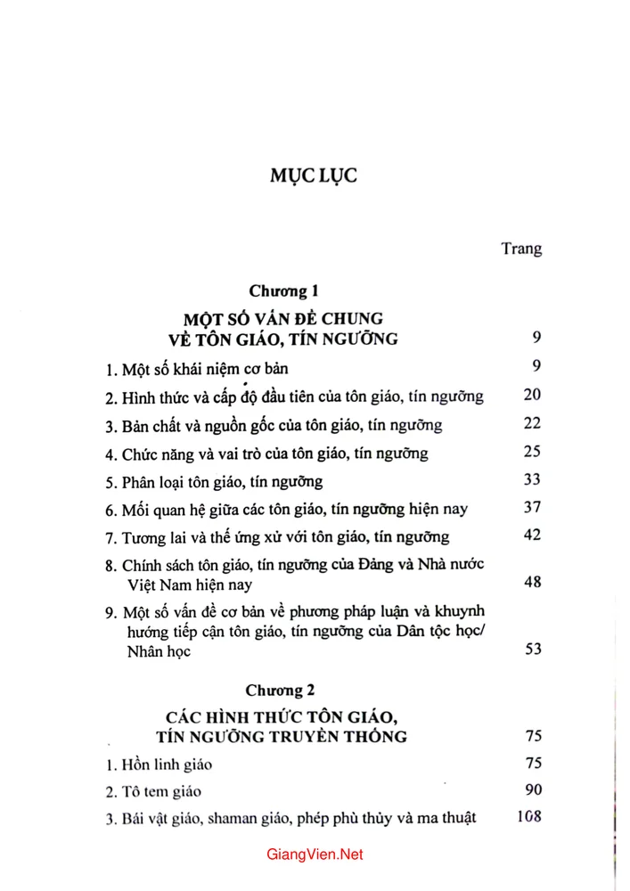 Trang bìa chính thức sách Tôn giáo và tín ngưỡng các dân tộc ở Việt Nam