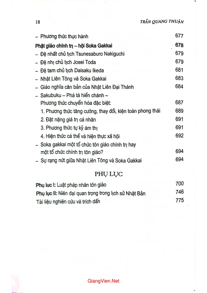 Mục lục chi tiết trang 13 sách Phật giáo Nhật Bản