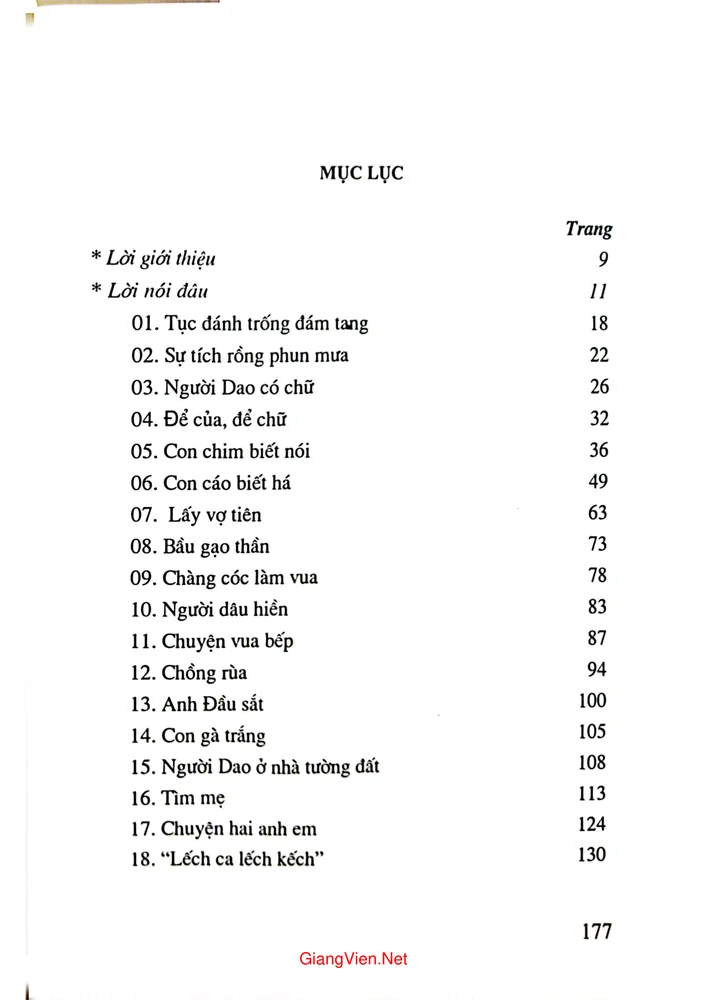Trang 1 - Ảnh minh họa nội dung sách Truyện cổ dân gian dân tộc Dao ở Lai Châu