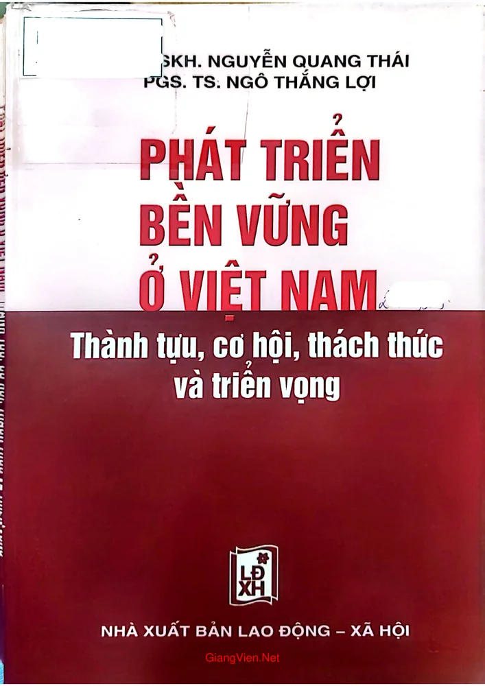 Ảnh bìa của Phát triển bền vững ở Việt Nam thành tựu cơ hội thách thức và triển vọng