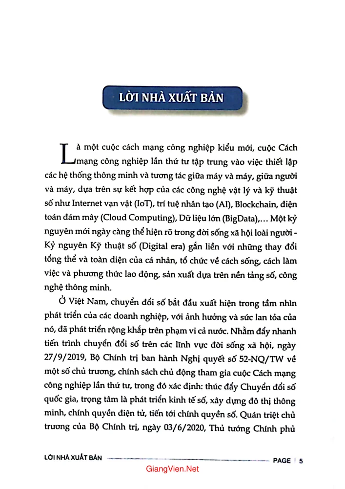 Mục lục chi tiết trang 2 sách Thúc đẩy tiến trình chuyển đổi số quốc gia