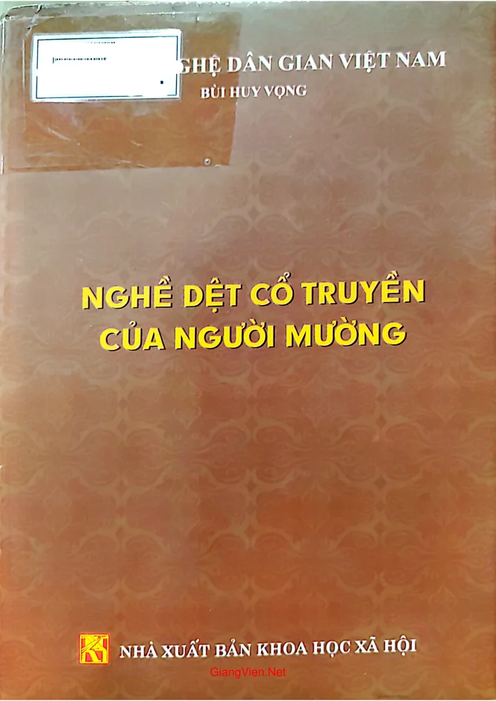 Ảnh bìa của Nghề dệt cổ truyền của người Mường