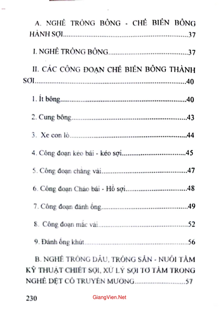 Mục lục chi tiết trang 1 sách Nghề dệt cổ truyền của người Mường