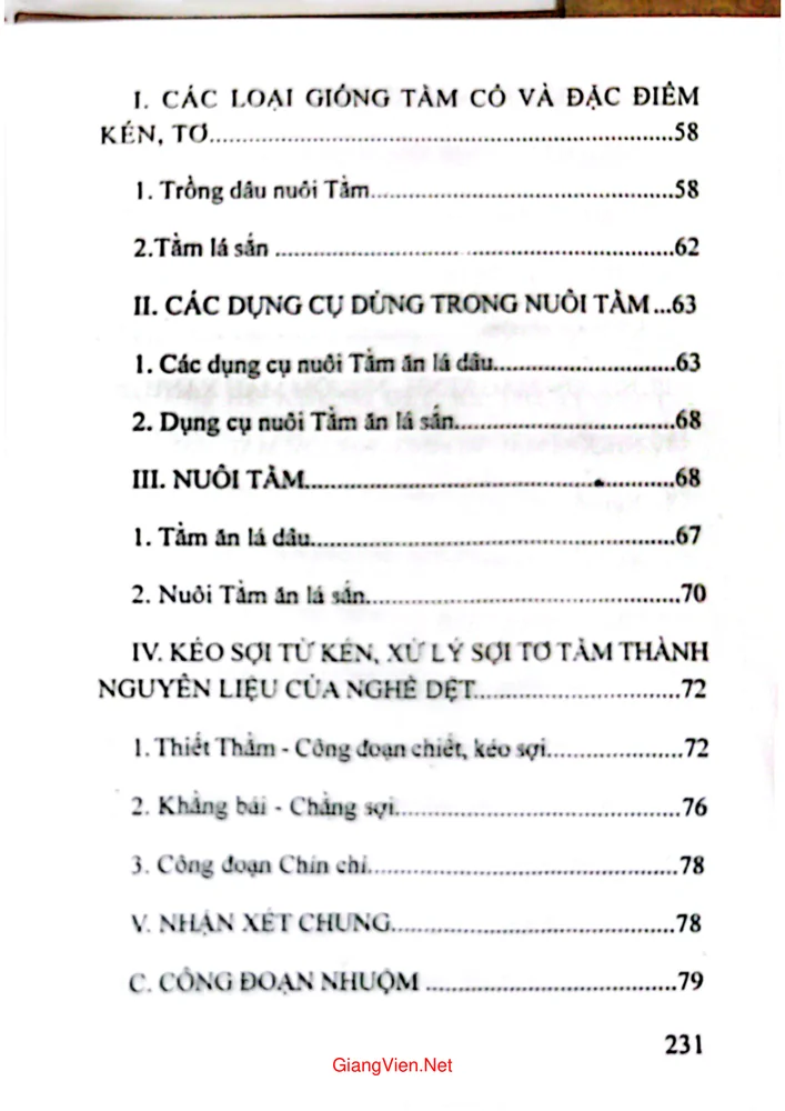 Mục lục chi tiết trang 2 sách Nghề dệt cổ truyền của người Mường
