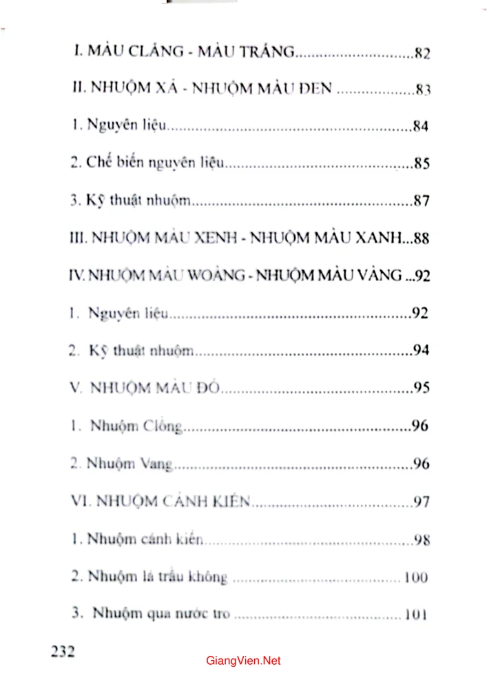 Mục lục chi tiết trang 3 sách Nghề dệt cổ truyền của người Mường
