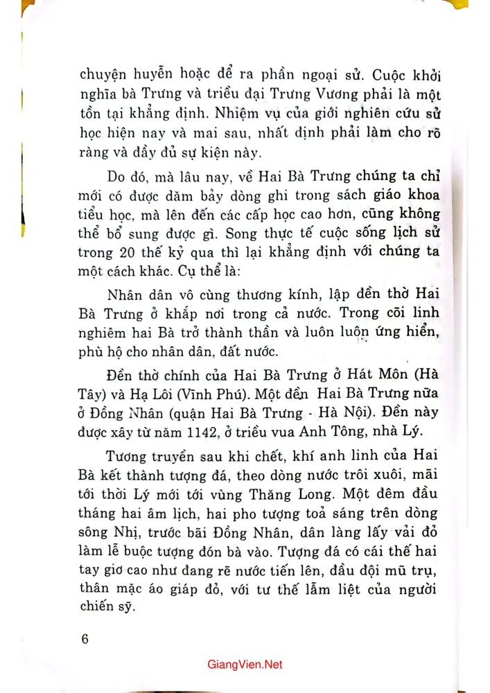 Mục lục chi tiết trang 2 sách Hai Bà Trưng trong văn hóa Việt Nam