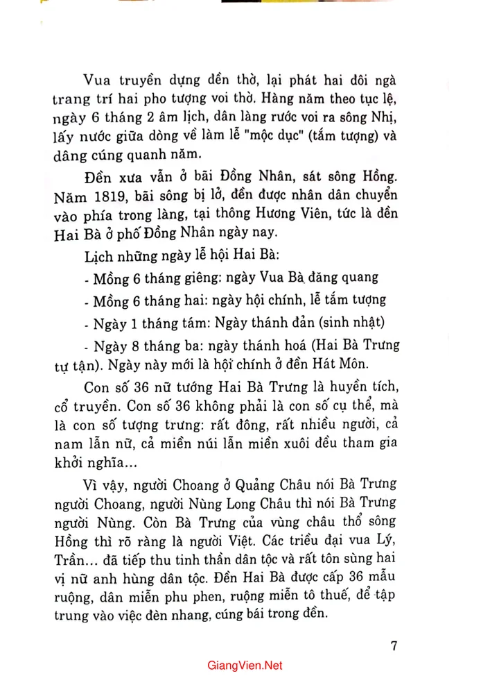 Mục lục chi tiết trang 3 sách Hai Bà Trưng trong văn hóa Việt Nam