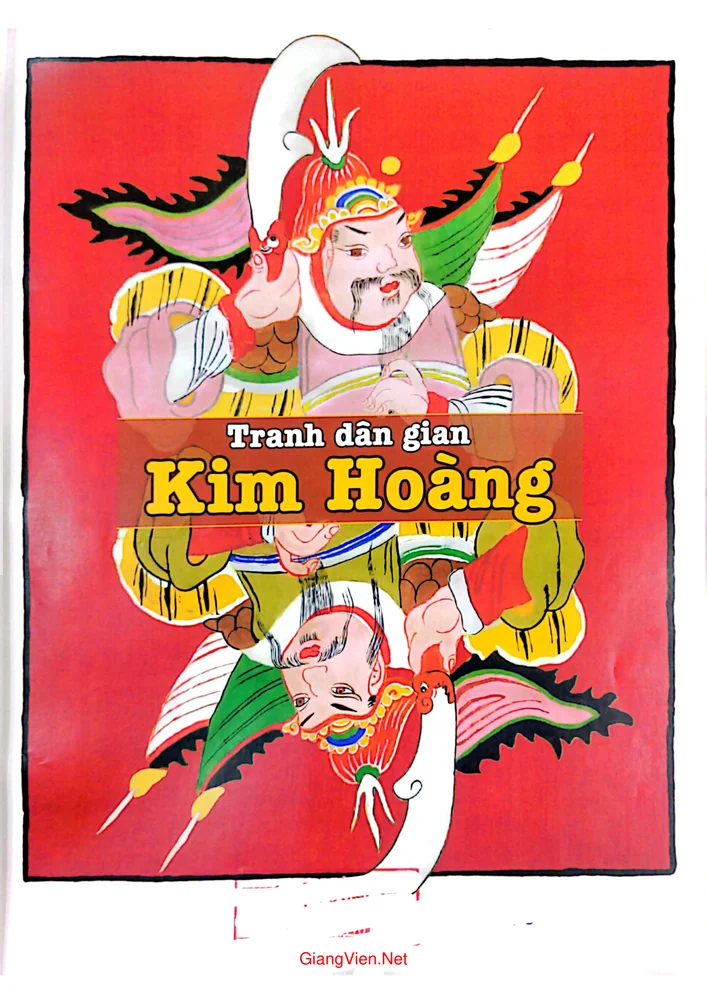 Trang bìa chính thức sách Tranh dân gian Kim Hoàng