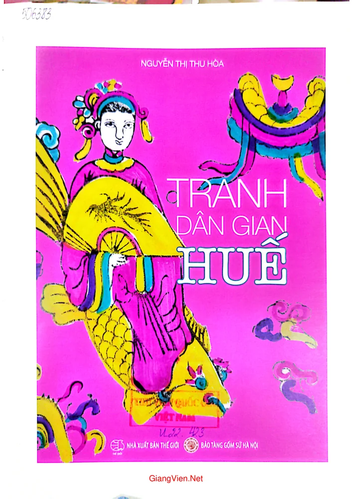 Trang bìa chính thức sách Tranh dân gian Huế