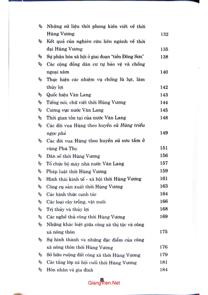 Mục lục chi tiết trang 3 sách Lịch sử Việt Nam phổ thông tập 1 Từ tiền sử đến khởi nghĩa Hai Bà Trưng