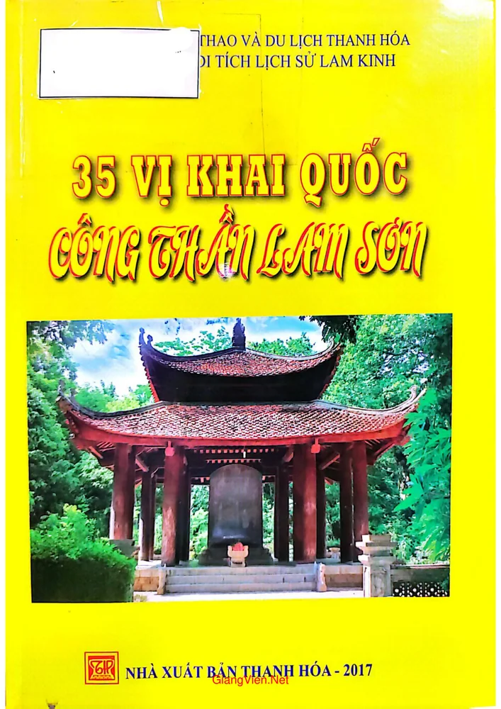 Ảnh bìa của 35 vị khai quốc công thần Lam Sơn