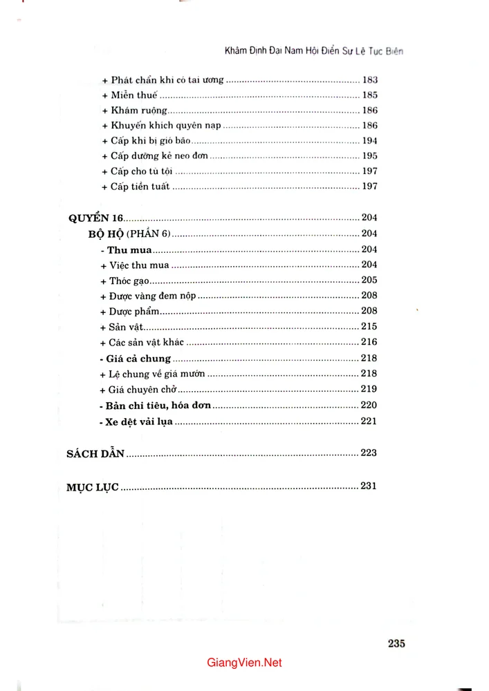 Trang 5 - Ảnh minh họa nội dung sách Tap 3 Khâm định Đại nam Hội điển sự lệ tục biên tập 3 quyển 11 quyển 16