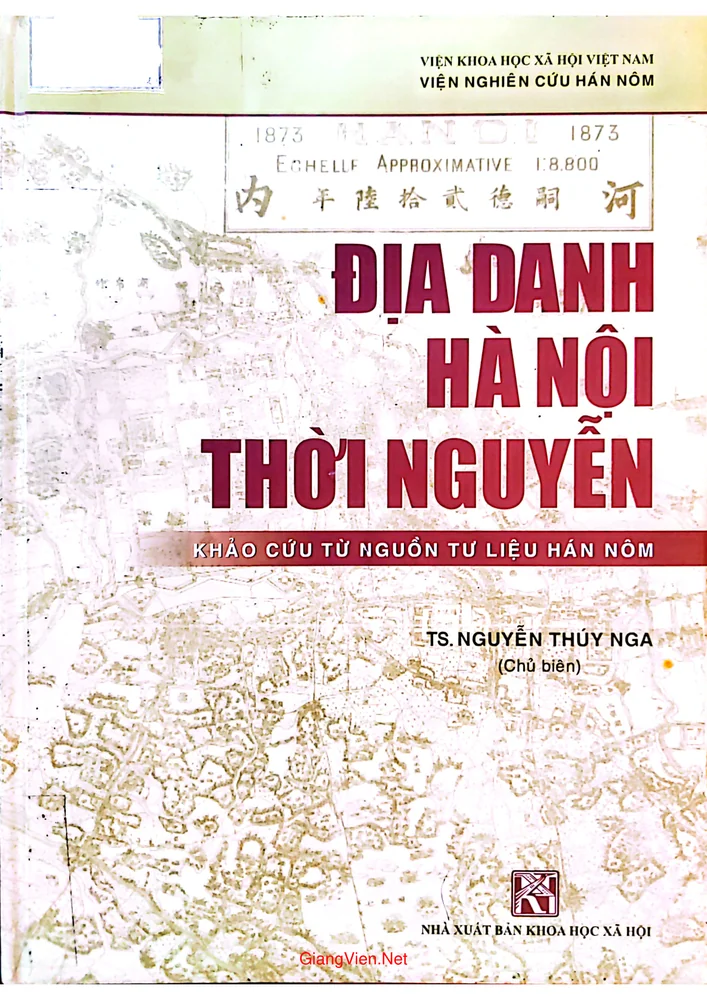 Ảnh bìa của Địa danh Hà Nội thời Nguyễn khảo cứu từ nguồn tư liệu hán nôm