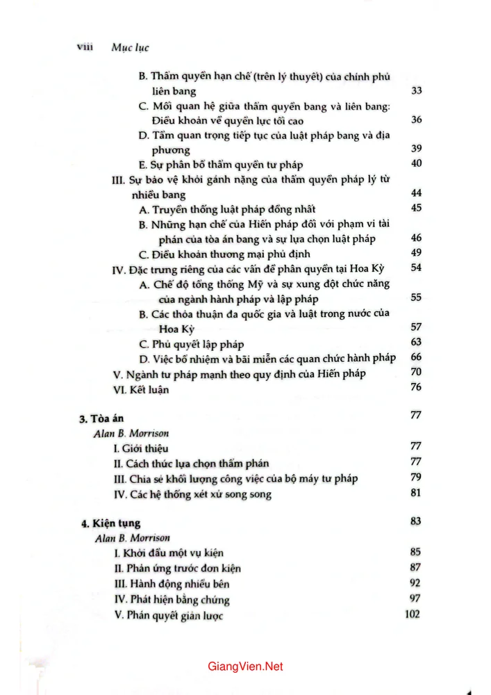 Trang 2 - Ảnh minh họa nội dung sách Những vấn đề cơ bản của Luật pháp Mỹ