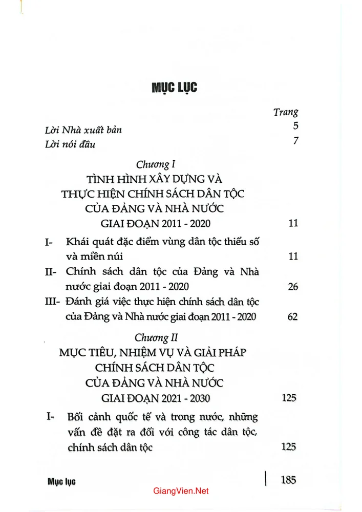 Trang bìa chính thức sách Chính sách dân tộc ở Việt Nam. Thực trạng và định hướng giải pháp