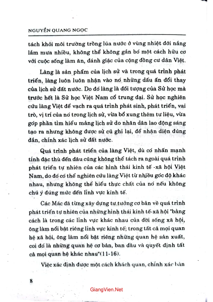 Mục lục chi tiết trang 3 sách Về một số làng buôn ở đồng bằng Bắc bộ thế kỷ XVIII và XIX