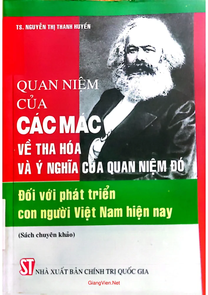 Ảnh bìa của Quan niệm của Các Mác về tha hóa và Ý nghĩa của quan niệm đó