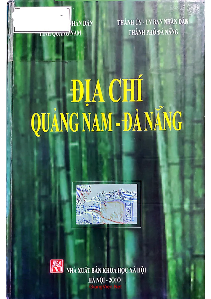 Ảnh bìa của Địa chí Quảng Nam Đà Nẵng