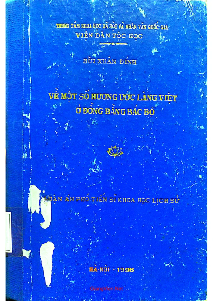 Ảnh bìa của Về một số hương ước làng Việt ở đồng bằng Bắc bộ