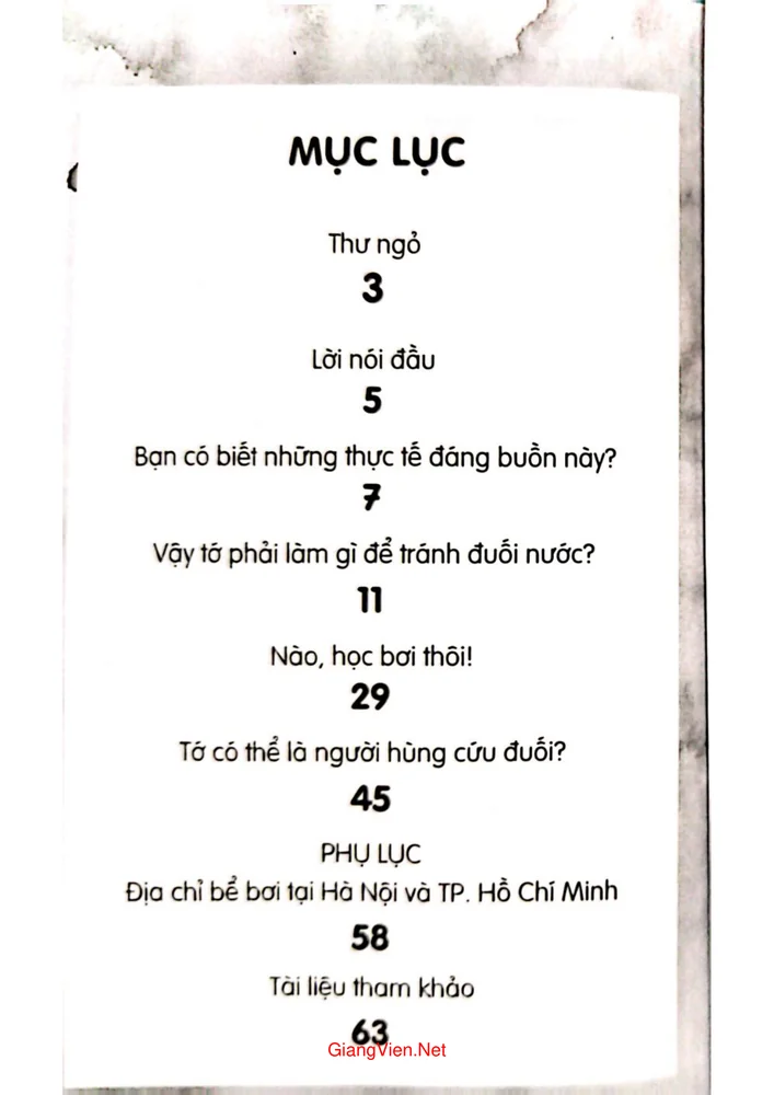 Trang bìa chính thức sách Cẩm nang phòng tránh đuối nước