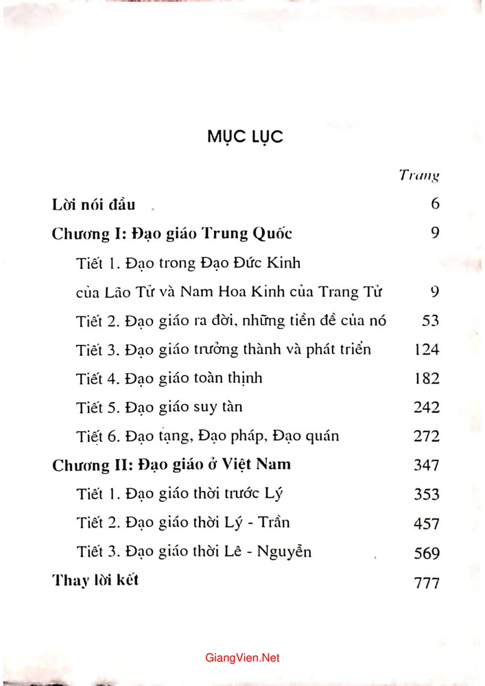 Trang 1 - Ảnh minh họa nội dung sách Người Việt Nam với Đạo giáo