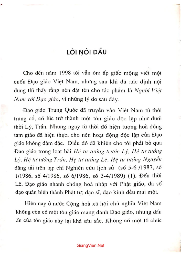 Trang 2 - Ảnh minh họa nội dung sách Người Việt Nam với Đạo giáo