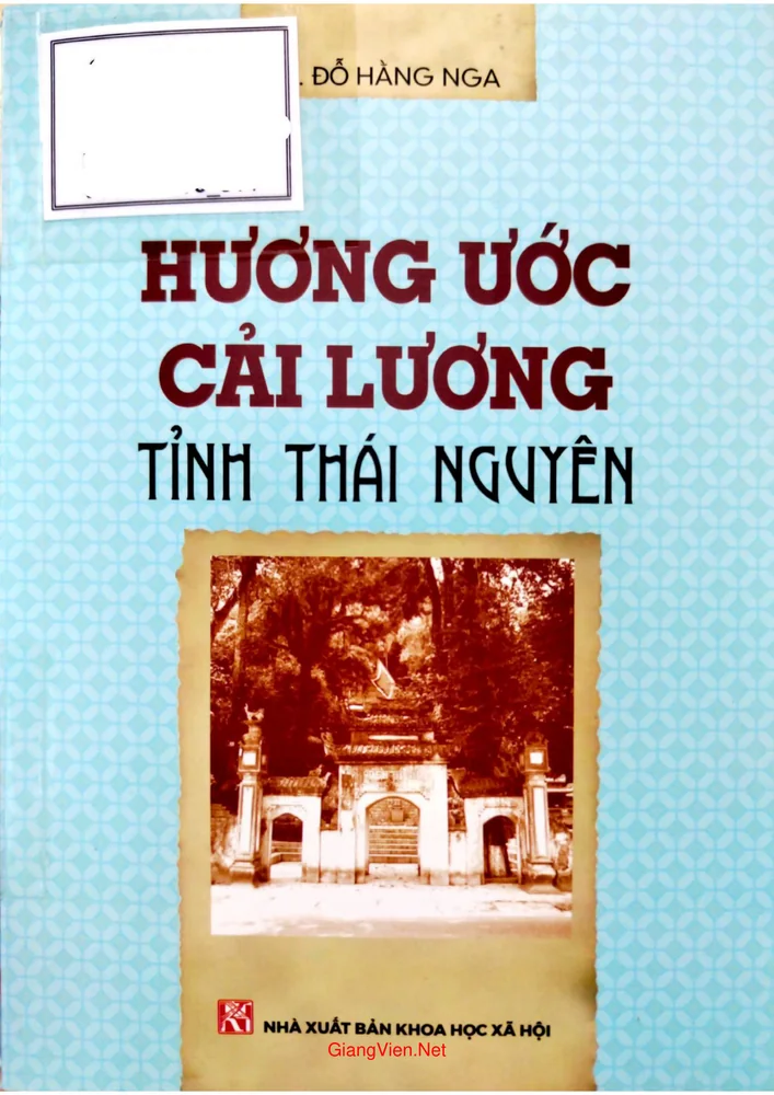 Ảnh bìa của Hương ước cải lương tỉnh Thái Nguyên