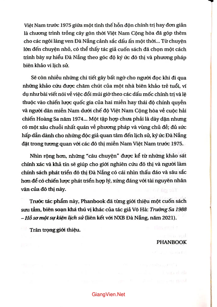 Mục lục chi tiết trang 2 sách Đà Nẵng ngày tháng cũ và những câu chuyện miền nam 1954 1975