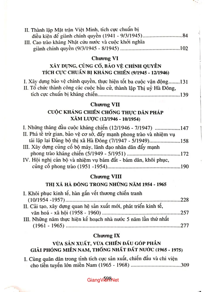 Trang 2 - Ảnh minh họa nội dung sách Lịch sử Đảng bộ quận Hà Đông từ 1926 đến 2010