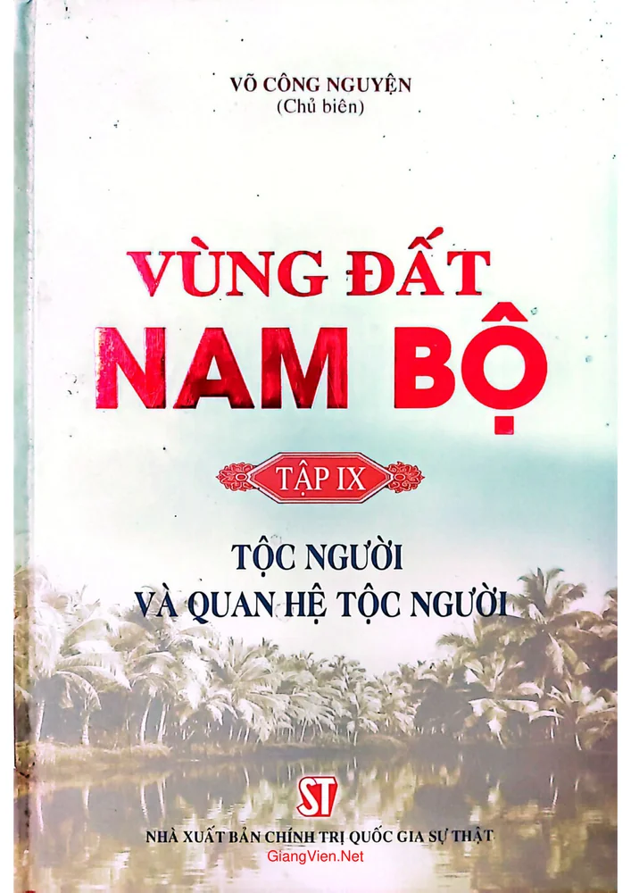 Ảnh bìa của Vùng đất Nam Bộ, tập IX tộc người và quan hệ tộc người