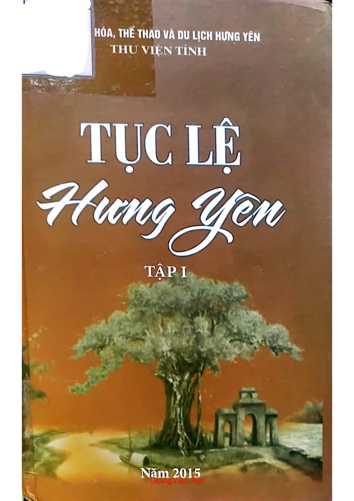 Ảnh bìa của Tục lệ Hưng Yên tập 1