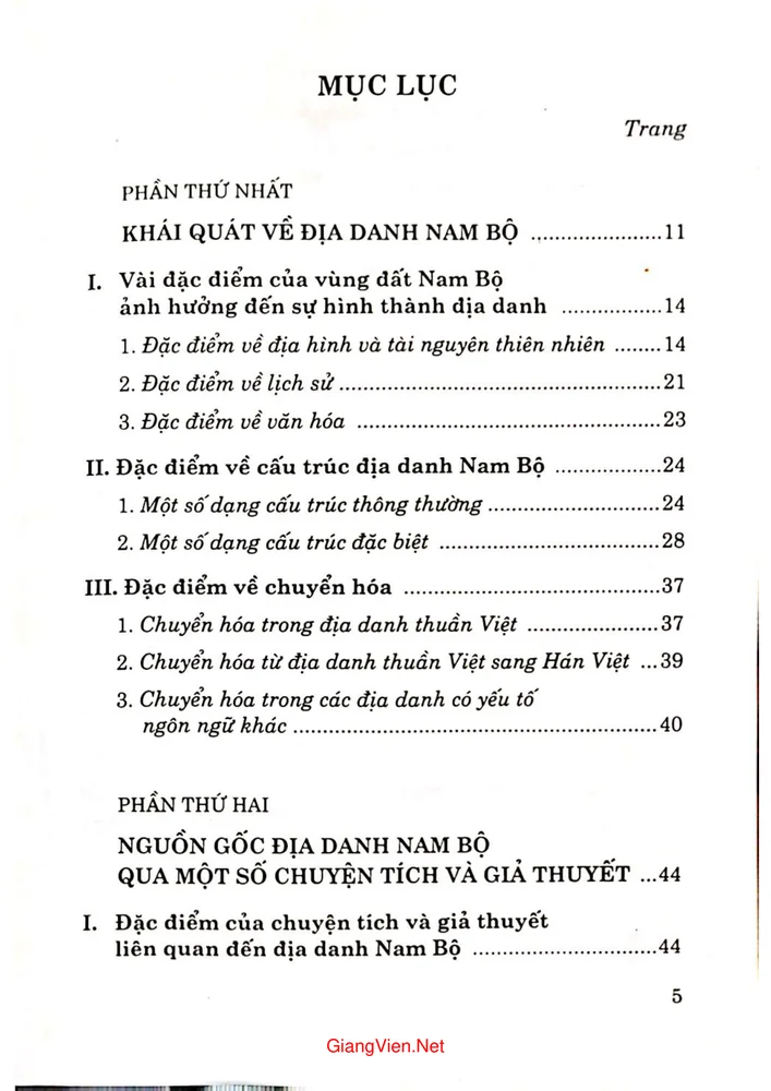 Trang bìa chính thức sách Tìm hiểu nguồn gốc địa danh Nam bộ qua chuyện tích và giả thuyết