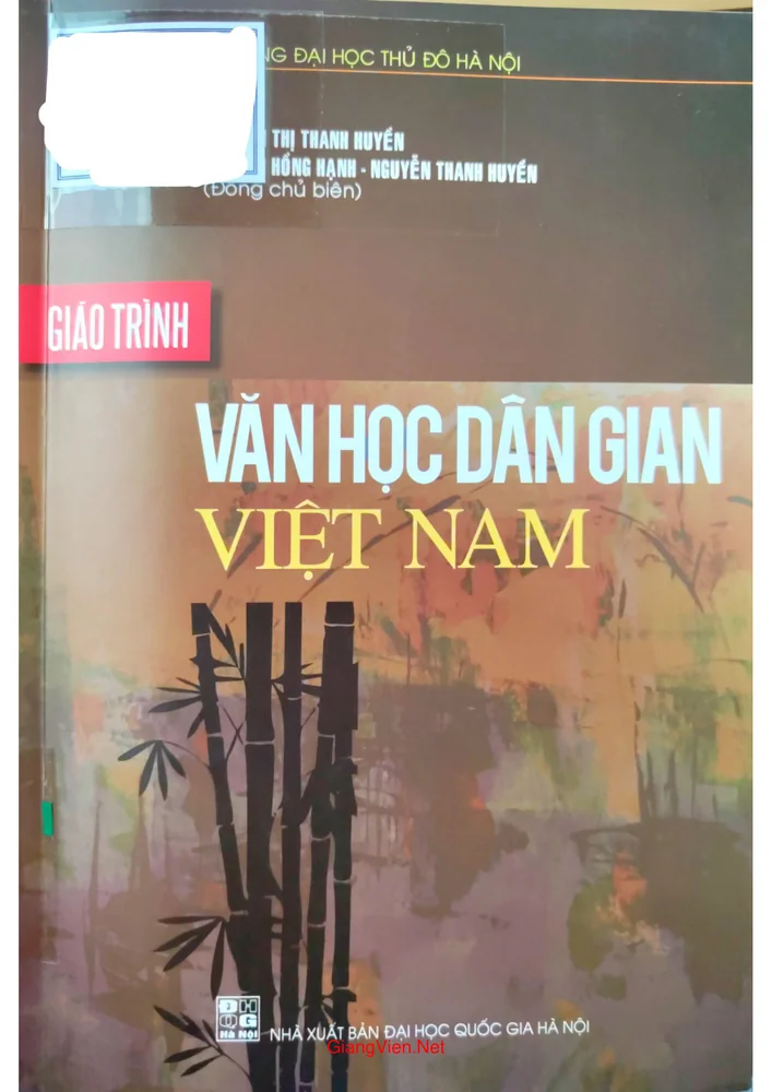 Ảnh bìa của Giáo trình văn học dân gian Việt Nam