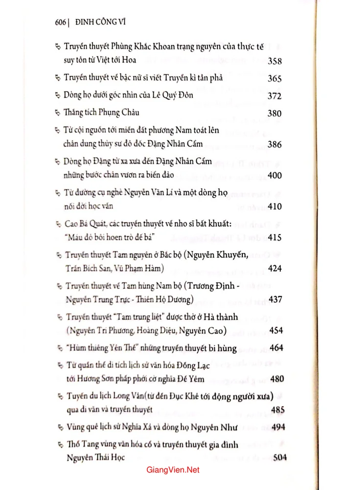 Mục lục chi tiết trang 3 sách Việt sử nói gì. Theo bước chân khảo sát truyền thuyết, phả học, dòng họ