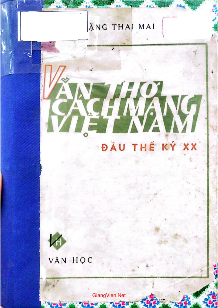 Ảnh bìa của Văn thơ cách mạng Việt Nam đầu thế kỷ XX