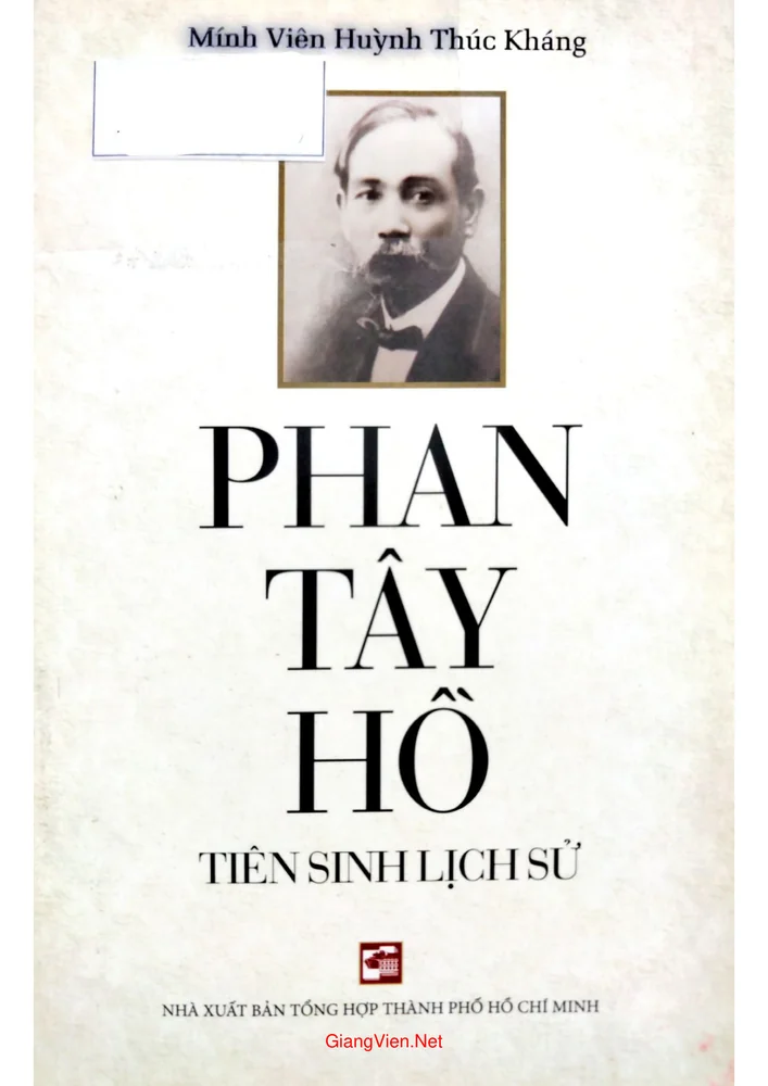 Ảnh bìa của Phan Tây Hồ tiên sinh lịch sử