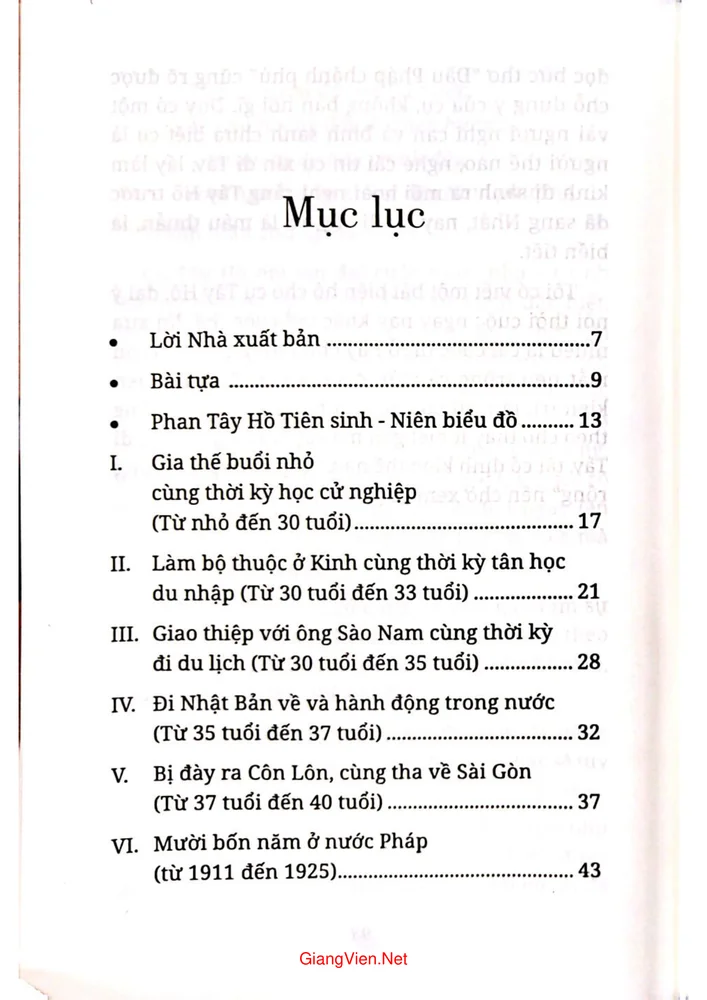 Trang bìa chính thức sách Phan Tây Hồ tiên sinh lịch sử