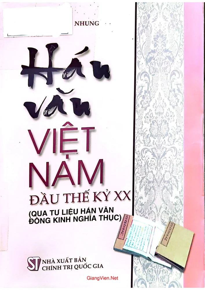 Ảnh bìa của Hán văn Việt Nam đầu thế kỷ XX