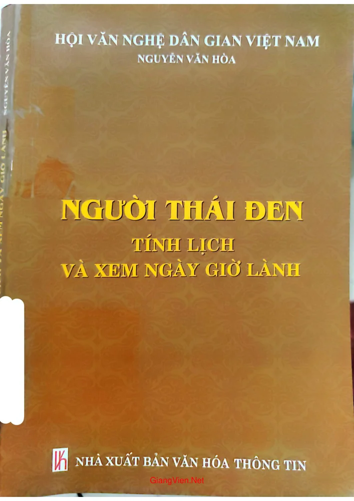 Ảnh bìa của Người Thái đen tính lịch và xem ngày giờ lành